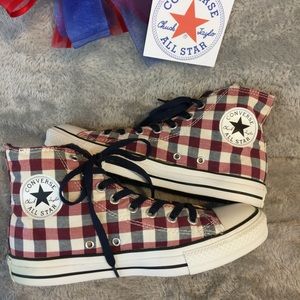 checkered converse
